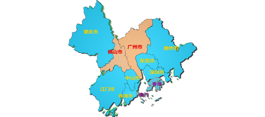广州佛山服务范围地图